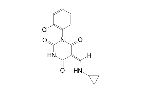 (5E)-1-(2-chlorophenyl)-5-[(cyclopropylamino)methylene]-2,4,6(1H,3H,5H)-pyrimidinetrione