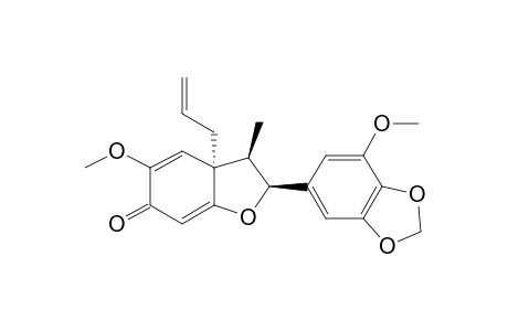 (2R,3S,3AS)-3A-ALLYL-5-METHOXY-2-(3-METHOXY-4,5-METHYLENEDIOXYPHENYL)-3-METHYL-2,3,3A,6-TETRAHYDRO-6-OXOBENZOFURAN