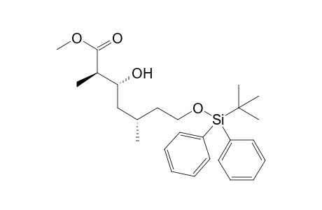 methyl (2R,3R,5S)-7-[tert-butyl(diphenyl)silyl]oxy-3-hydroxy-2,5-dimethyl-heptanoate