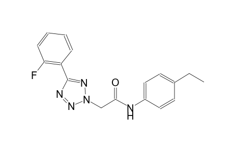 N-(4-ethylphenyl)-2-[5-(2-fluorophenyl)-2H-tetraazol-2-yl]acetamide