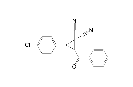 2-(4-Chlorophenyl)-3-(phenylcarbonyl)cyclopropane-1,1-dicarbonitrile