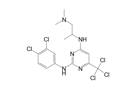 N(2)-[3,4-Dichlorophenylamino]-N(4)-[2-[dimethylamino]-1-methylethyl]-6-trichloromethylpyrimidine