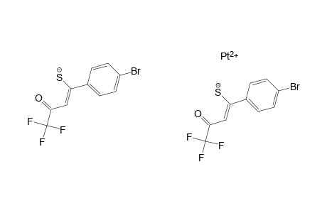 Bis[1,1,1-trifluoro-4-(4-bromophenyl)-4-thioxo-2-butanonato]platinum