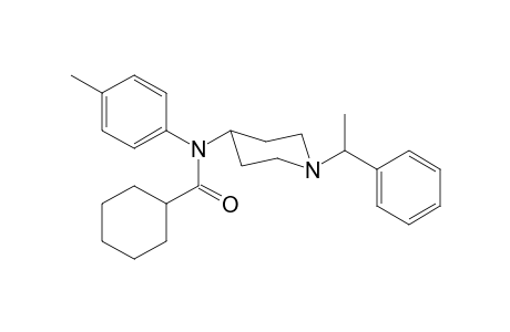N-4-methylphenyl-N-[1-(1-phenylethyl)piperidin-4-yl]cyclohexanecarboxamide