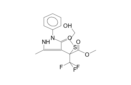 4-(1-BETA-HYDROXYETHYLTHIO-1-METHOXYCARBONYL-2,2,2-TRIFLUOROETHYL)-3-METHYL-1-PHENYLPYRAZOL-5-ONE