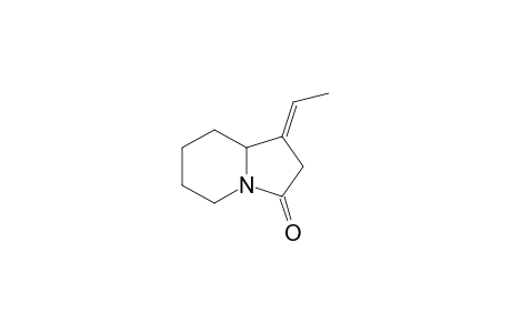 (E)-1-Ethylidenehexahydro-2H-indolizin-3-one