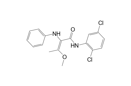 (2E)-2-Anilino-N-(2,5-dichlorophenyl)-3-methoxy-2-butenamide