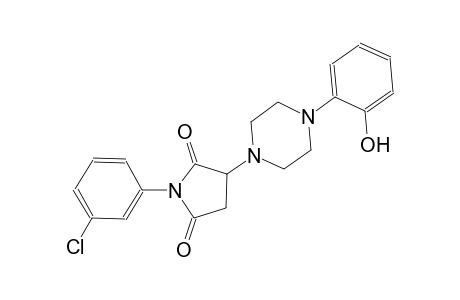 1-(3-chlorophenyl)-3-[4-(2-hydroxyphenyl)-1-piperazinyl]-2,5-pyrrolidinedione