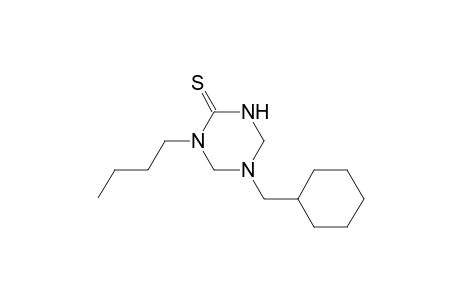 1,3,5-Triazine-2(1H)-thione, 1-butyl-5-(cyclohexylmethyl)tetrahydro-
