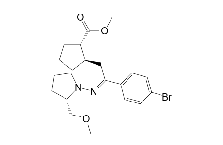 (E)-(+)-(2S,1''R,2''S)-1-{1-(4-Bromophenyl)-2-[2-(Methoxycarbonyl)cyclopentyl]ethylidenamino}-2-(methoxymethyl)pyrrolidine