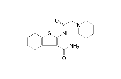 2-[(1-piperidinylacetyl)amino]-4,5,6,7-tetrahydro-1-benzothiophene-3-carboxamide