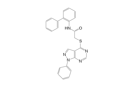 N-[1,1'-biphenyl]-2-yl-2-[(1-phenyl-1H-pyrazolo[3,4-d]pyrimidin-4-yl)sulfanyl]acetamide