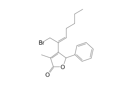 3-Methyl-4-[1'-bromohept-2'(Z)-en-2'-yl]-5-phenylfuran-2(5H)-one