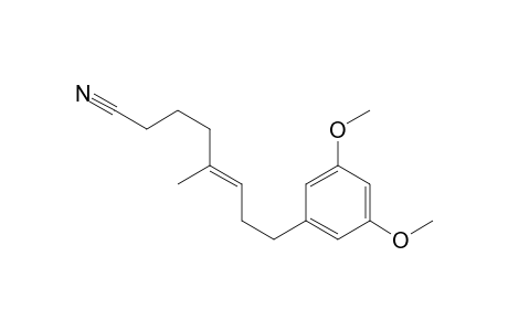 (E)-8-(3,5-dimethoxyphenyl)-5-methyl-5-octenenitrile
