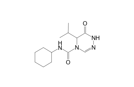 1,2,4-Triazin-6(1H)-one, 4,5-dihydro-4-cyclohexylaminocarbonyl-5-isopropyl-
