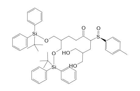 9-[tert-butyl(diphenyl)silyl]oxy-8-[[tert-butyl(diphenyl)silyl]oxymethyl]-1-hydroxy-2-(hydroxymethyl)-4-[(R)-(4-methylphenyl)sulfinyl]-5-nonanone