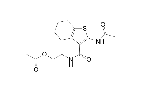 2-({[2-(acetylamino)-4,5,6,7-tetrahydro-1-benzothien-3-yl]carbonyl}amino)ethyl acetate