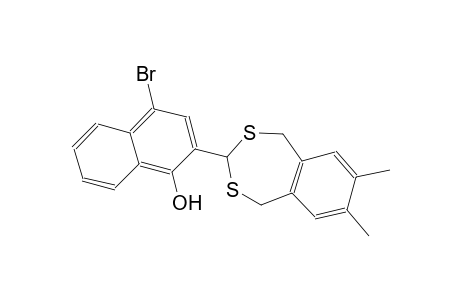 1-naphthalenol, 4-bromo-2-(1,5-dihydro-7,8-dimethyl-2,4-benzodithiepin-3-yl)-