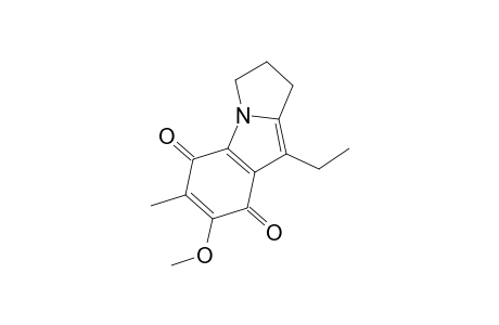 2,3-DIHYDRO-9-ETHYL-7-METHOXY-6-METHYL-1H-PYRROLO-[1,2-A]-INDOLE-5,8-DIONE