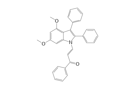 3-(4',6'-dimethoxy-2',3'-diphenylindol-1'-yl)-1-phenylprop-2-en-1-one