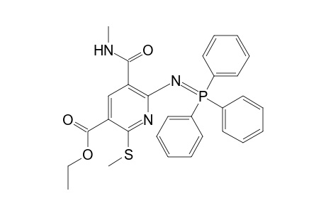 3-carboethoxy-5-[(methylamino)carbonyl]-2-(methylthio)-6-[(triphenyl-.lambda.5-phosphanylidene)amino]pyridine