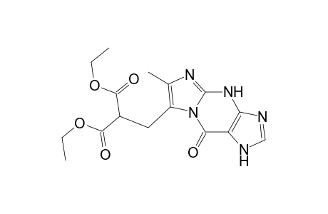 Propanedioic acid, [(4,9-dihydro-6-methyl-9-oxo-1H-imidazo[1,2-a]purin-7-yl)methyl]-, diethyl ester