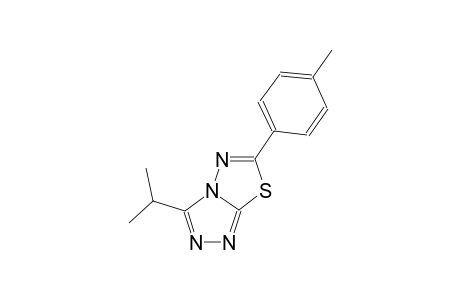 6-(4-Methylphenyl)-3-(propan-2-yl)-[1,2,4]triazolo[3,4-b][1,3,4]thiadiazole