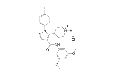 piperidinium, 4-[4-[[(3,5-dimethoxyphenyl)amino]carbonyl]-1-(4-fluorophenyl)-1H-pyrazol-5-yl]-, chloride