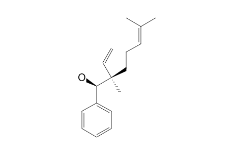SYN-(1S,2R)-2,6-DIMETHYL-2-ETHENYL-1-PHENYL-5-HEPTEN-1-OL