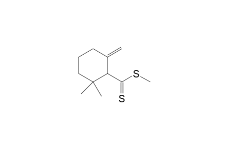 2,2-dimethyl-6-methylene-cyclohexane-1-carbodithioic acid methyl ester