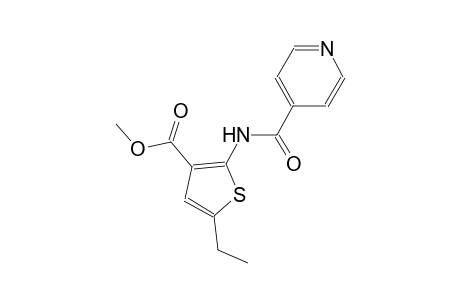 methyl 5-ethyl-2-(isonicotinoylamino)-3-thiophenecarboxylate