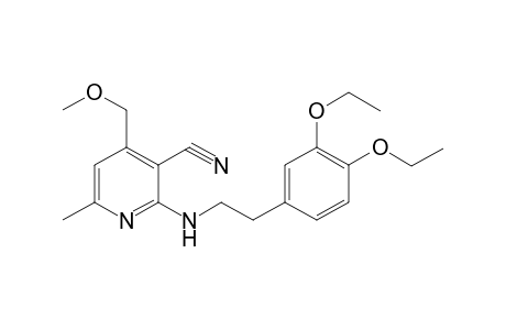 2-{[2-(3,4-diethoxyphenyl)ethyl]amino}-4-(methoxymethyl)-6-methylnicotinonitrile