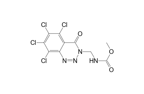 (5,6,7,8-tetrachloro-4-oxo-1,2,3-benzotriazin-3(4H)-yl)methyl methyl carbamate