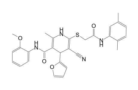 3-pyridinecarboxamide, 5-cyano-6-[[2-[(2,5-dimethylphenyl)amino]-2-oxoethyl]thio]-4-(2-furanyl)-1,4-dihydro-N-(2-methoxyphenyl)-2-methyl-