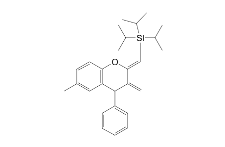 2-(Z)-Triisopropylsilylmethylene-3-methylidene-4-phenyl-6-methyl-chromane