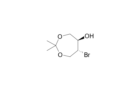 (5R,6R)-6-bromanyl-2,2-dimethyl-1,3-dioxepan-5-ol
