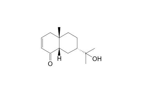 6-Methyl-9-(2-hydroxypropyl)bicyclo[4.4.0]dec-3-en-2-one [cis-eudesmane-4-on-11-ol]
