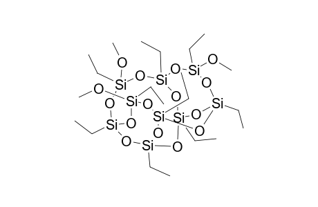 1,3,5,7,9,11,13,15,17-Nonaethyl-7,13,17-trimethoxytetracyclo[9.5.1.1(3,9).3(5,1)5]nonasiloxane