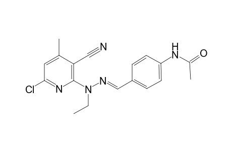 Acetamide, N-[4-[[2-(6-chloro-3-cyano-4-methyl-2-pyridinyl)-2-ethylhydrazono]methyl]phenyl]-