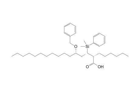 (2R,3S,5S)-5-Benzyloxy-3-dimethyl(phenyl)silyl-2-hexylhexadecanoic acid