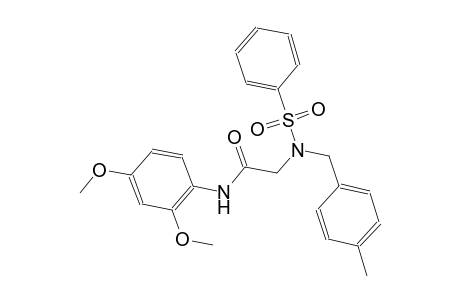 N-(2,4-dimethoxyphenyl)-2-[(4-methylbenzyl)(phenylsulfonyl)amino]acetamide