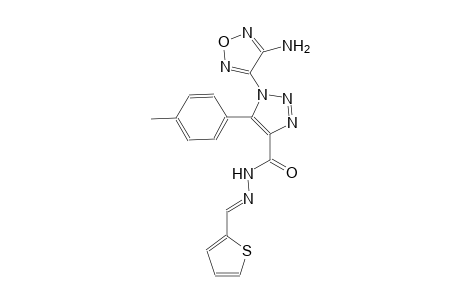 1-(4-amino-1,2,5-oxadiazol-3-yl)-5-(4-methylphenyl)-N'-[(E)-2-thienylmethylidene]-1H-1,2,3-triazole-4-carbohydrazide