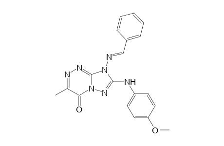 [1,2,4]Triazolo[5,1-c][1,2,4]triazin-4(8H)-one, 7-[(4-methoxyphenyl)amino]-3-methyl-8-[(phenylmethylene)amino]-