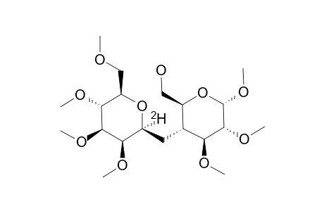 METHYL-2,3,4,6-TETRA-O-METHYL-BETA-D-[1'-(2)H]-MANNOPYRANOSYL-(1->4A)-2,3-DI-O-METHYL-4A-CARBA-ALPHA-D-GLUCOPYRANOSIDE