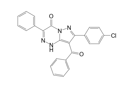 8-Benzoyl-7-p-chlorophenyl-3-phenyl-1H-pyrazolo[5,1-c][1,2,4]triazin-4-one