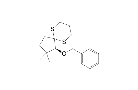 (S)-(-)-7-Benzyloxy-8,8-dimethyl-1,5-dithiaspiro[5.4]decane