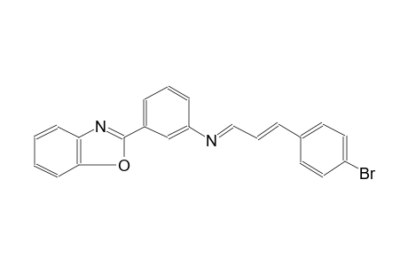 N-[3-(1,3-benzoxazol-2-yl)phenyl]-N-[(E,2E)-3-(4-bromophenyl)-2-propenylidene]amine