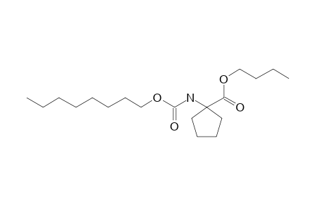 1-Aminocyclopentanecarboxylic acid, N-(octyloxycarbonyl)-, butyl ester