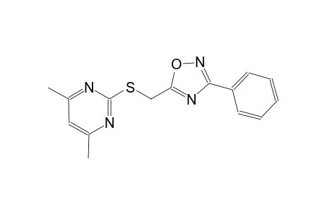 pyrimidine, 4,6-dimethyl-2-[[(3-phenyl-1,2,4-oxadiazol-5-yl)methyl]thio]-