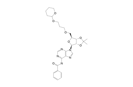 N6-BENZOYL-2',3'-O-ISOPROPYLIDENE-5'-O-[3-(TETRAHYDRO-2H-PYRAN-2-YL)-PROPYL]-ADENOSINE